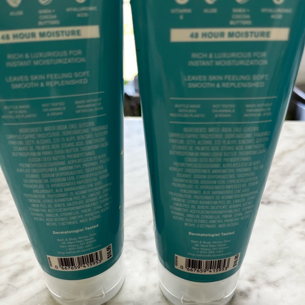 (2) Bath & Body Works Island Margarita Hydration Body Cream - Picture 3 of 3